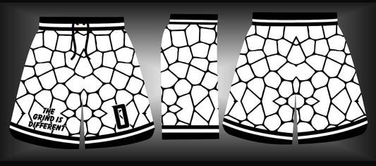 The Classic White Grind Mesh Shorts PRE-ORDER**
